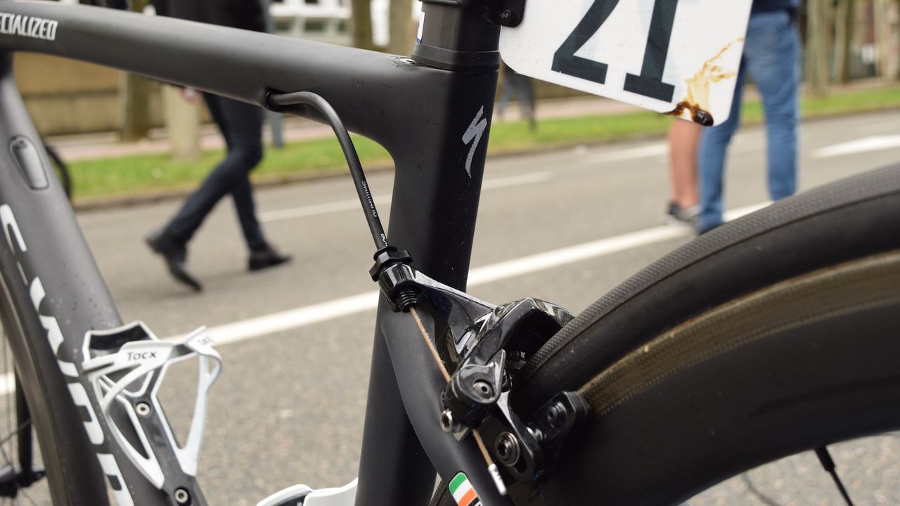 Internal cable routing for the rear brake is especially neat