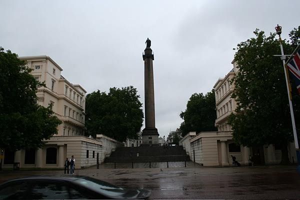 Yes, it's him again. The Duke of Wellington stands on a column overlooking Waterloo Place.