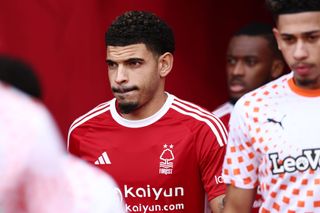 Morgan Gibbs-White of Nottingham Forest walks out of the tunnel prior to the Emirates FA Cup Third Round match between Nottingham Forest and Blackpool at City Ground