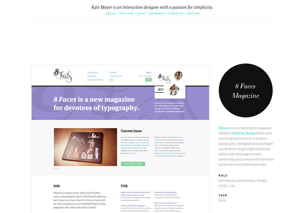 Master web typography: Kyle Meyer's portfolio