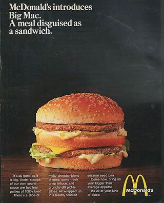 The Big Mac has survived health scares and beaten off numerous competitors, and the simplicity of its original advert helped create the burger's fame.