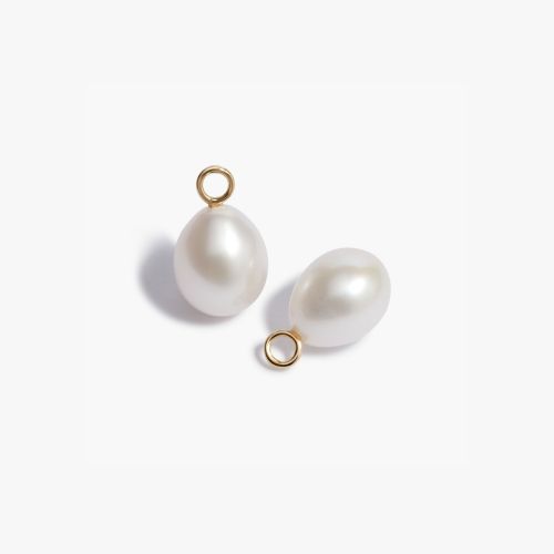 18ct Yellow Gold, Pearl Gold Baroque Pearl Earring Drops