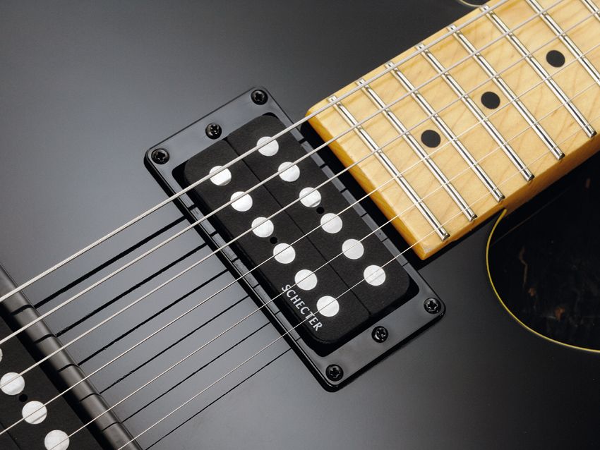 Loud and proud: Schecter Super Rock II humbuckers.
