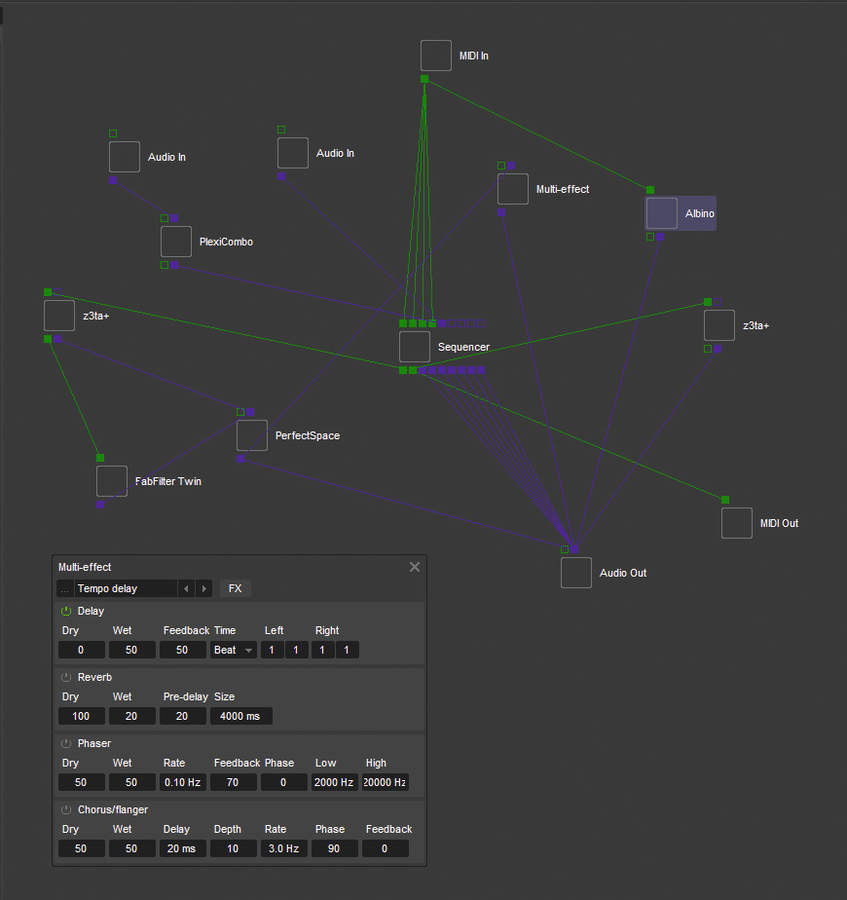The Comps modular routing screen is still available.
