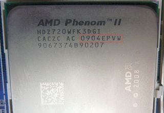 AMD phenom x3 ii