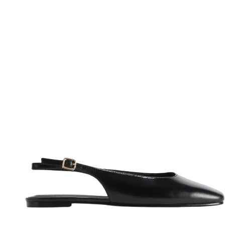 H&M, Leather Slingbacks