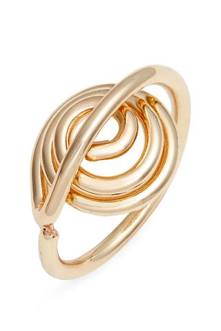 Open Edit Coiled Wire Knot Ring