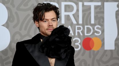 Harry Styles attends The BRIT Awards 2023 at The O2 Arena on February 11, 2023 in London, England