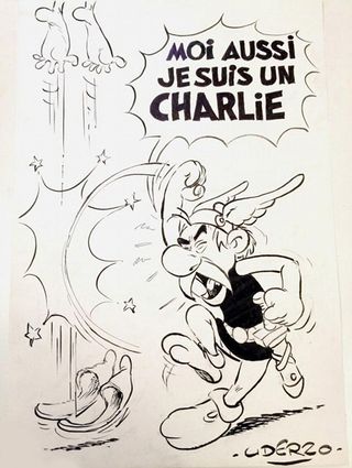 Asterix artist supports Charlie Hebdo as new cover published