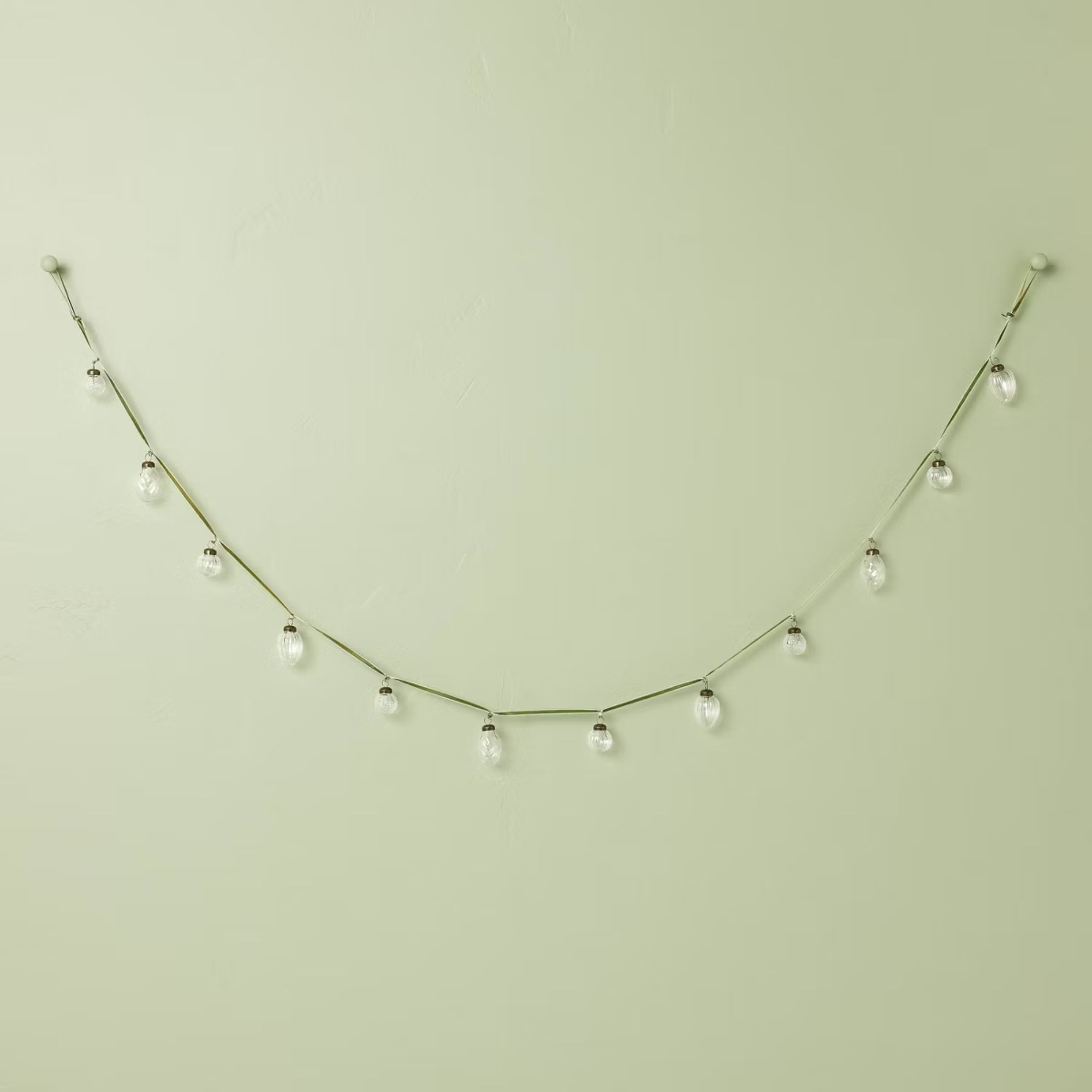 6&#039; Mini Glass Ornament Decorative Christmas Garland - Hearth &amp;amp; Hand&amp;trade; with Magnolia