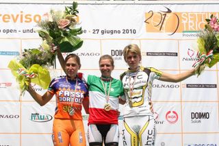 Silvia Valsecchi, Tatiana Guderzo and Noemi Cantele top the Italian TT podium