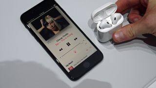 Apple AirPod headphones