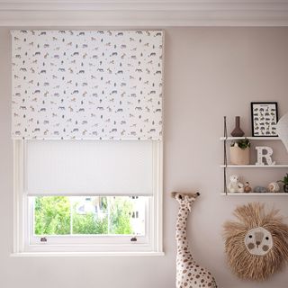 How to measure for roller blinds with pink nursery
