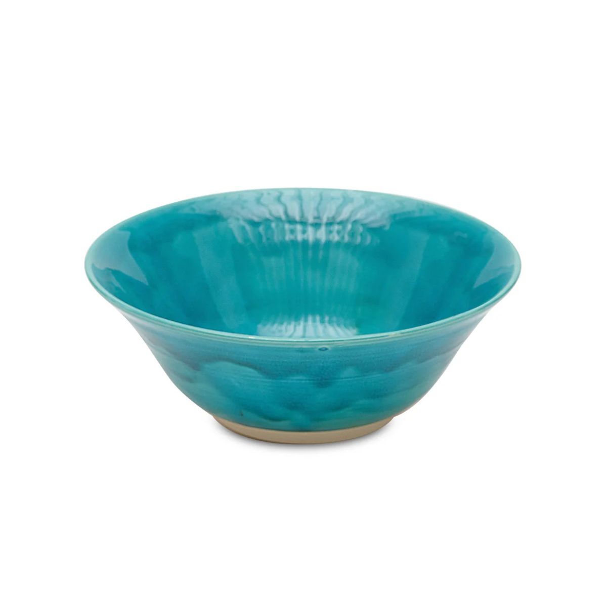 Large bright blue bowl
