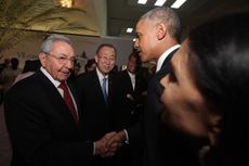 Raul Castro and President Obama