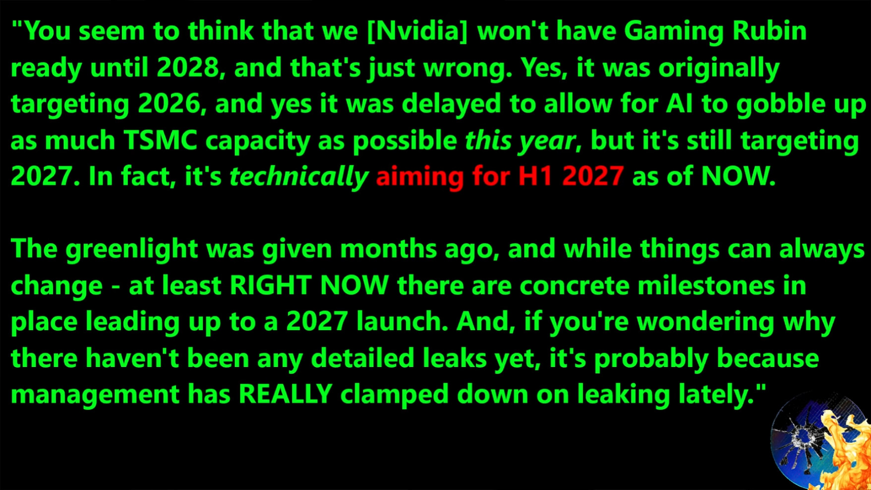 Nvidia RTX 6000 leak slide