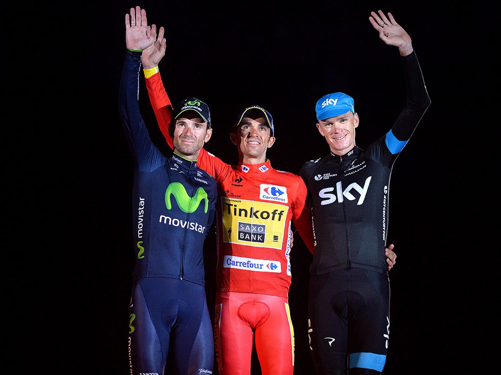 The 2014 Vuelta a Espana podium
