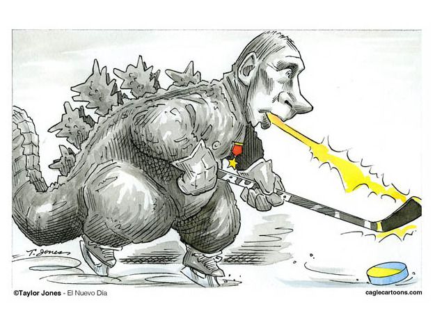 Political cartoon Putin Ukraine