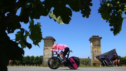 Stefan Bissegger on stage 20 of the Tour de France 2021