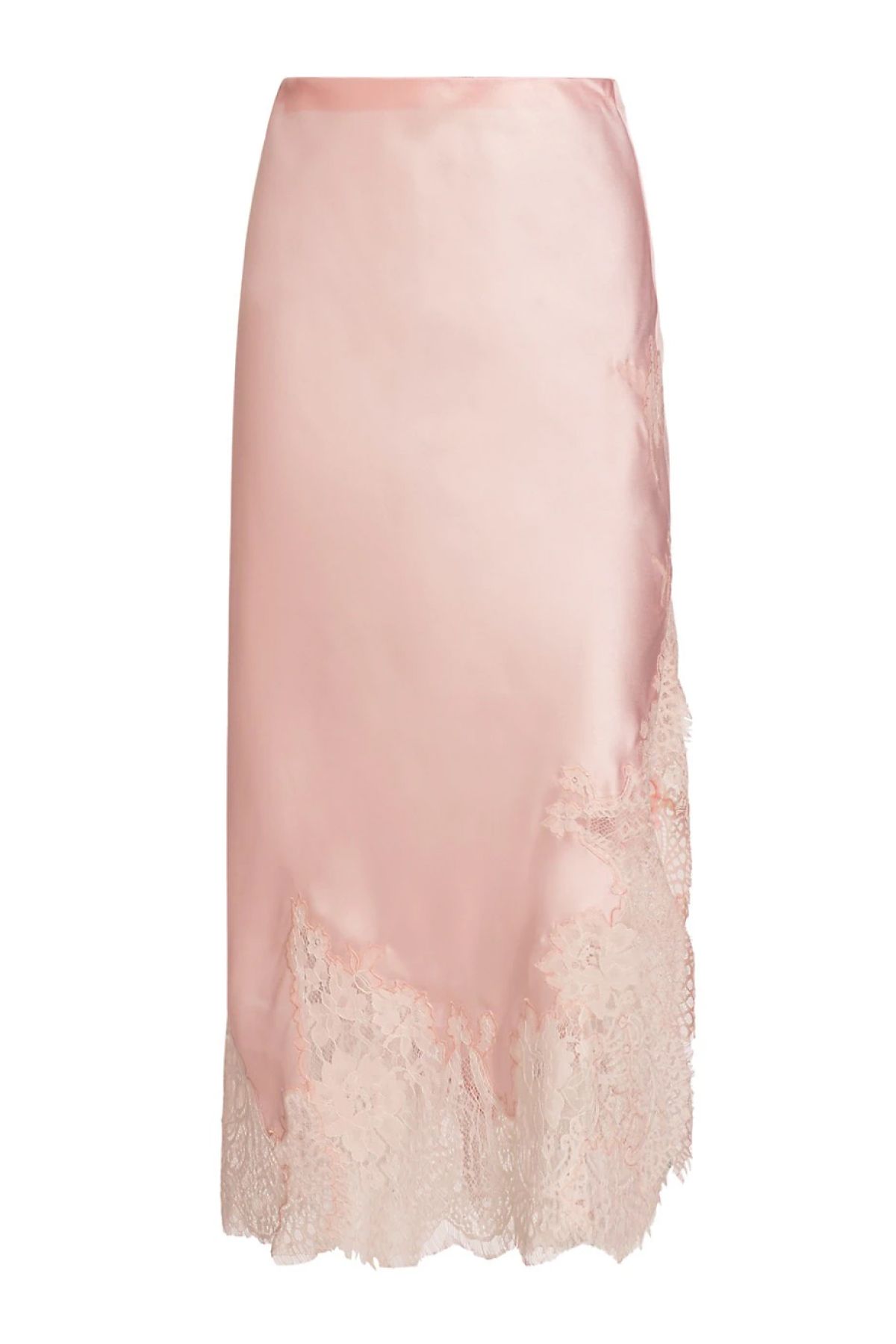 Alice + Olivia Tonia Lace-Trim Midi Skirt