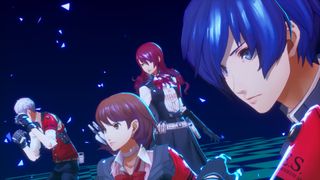 The characters in Persona 3 Reload performing an all-out attack