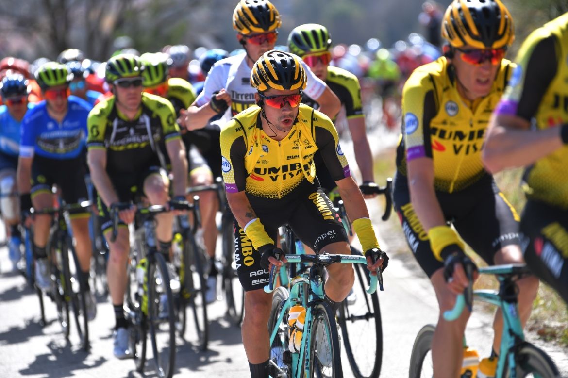 Primož Roglič (Jumbo-Visma) during stage 4 of Tirreno-Adriatico