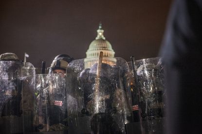 The National Guard near the U.S. Capitol on January 06, 2021 in Washington, DC