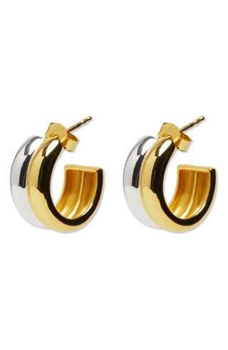 Double Wide Hoop Earrings