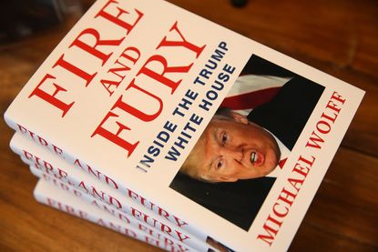 The cover of 'Fire and Fury'