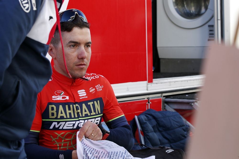 Domenico Pozzovivo getting things together for a ride in Croatia