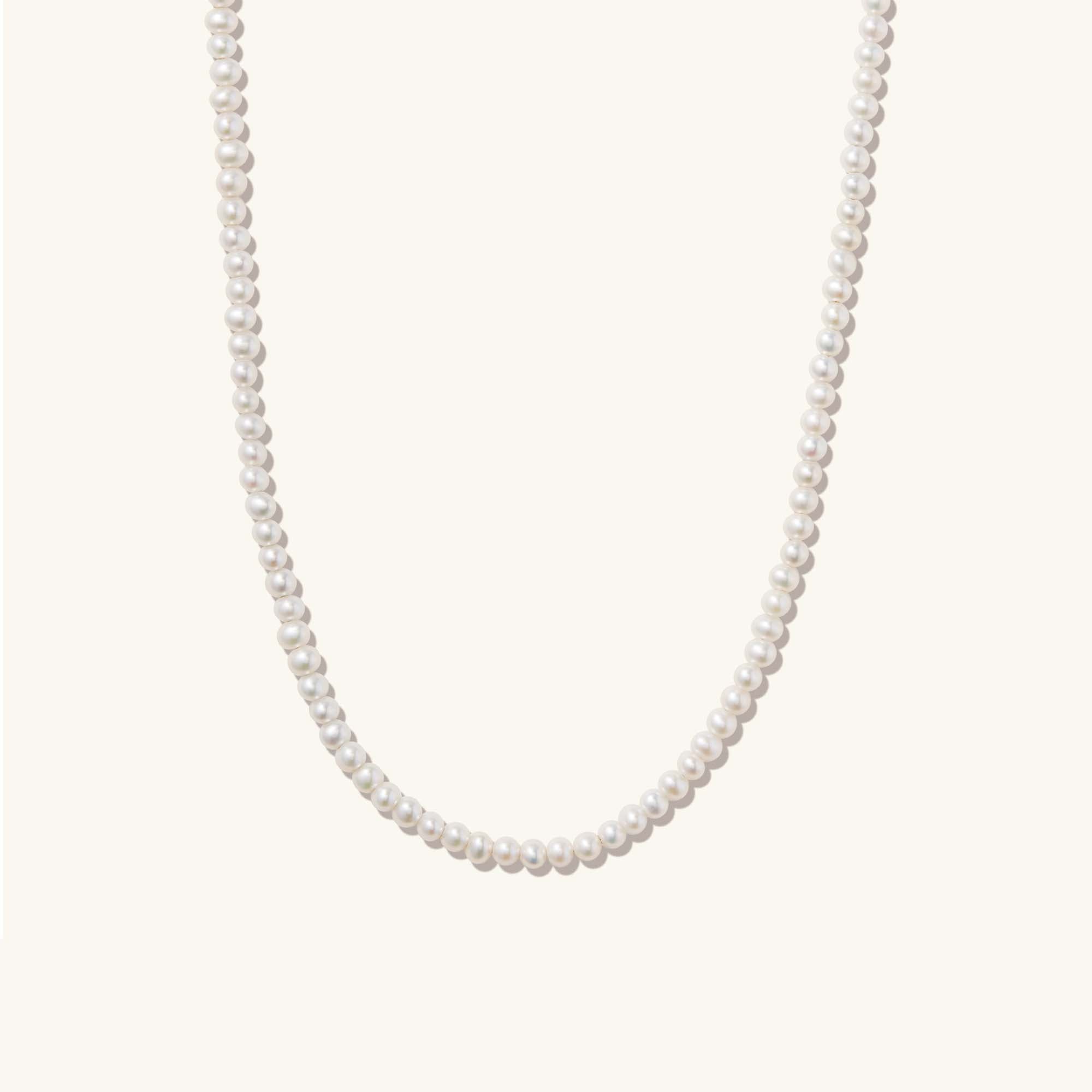 14k Yellow Gold / Pearl / 16-18 Inches