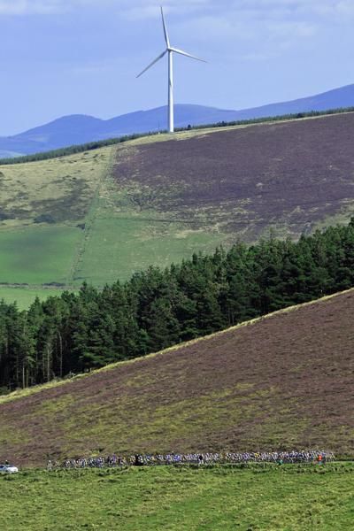 A gusting headwind added to the level of difficulty as the race approached the top of Mount Leinster.