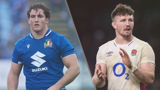 Michele Lamaro of Italy and Tom Curry of England could both feature in the Italy vs England live stream