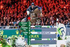 Harrie Smolders and Monaco win the Rolex grand prix of Geneva, making them the Dutch showjumper the new contender for the Rolex Grand Slam of Showjumping.