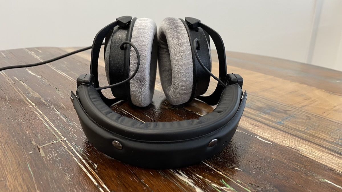 Beyerdynamic DT 770 Pro on a wooden surface