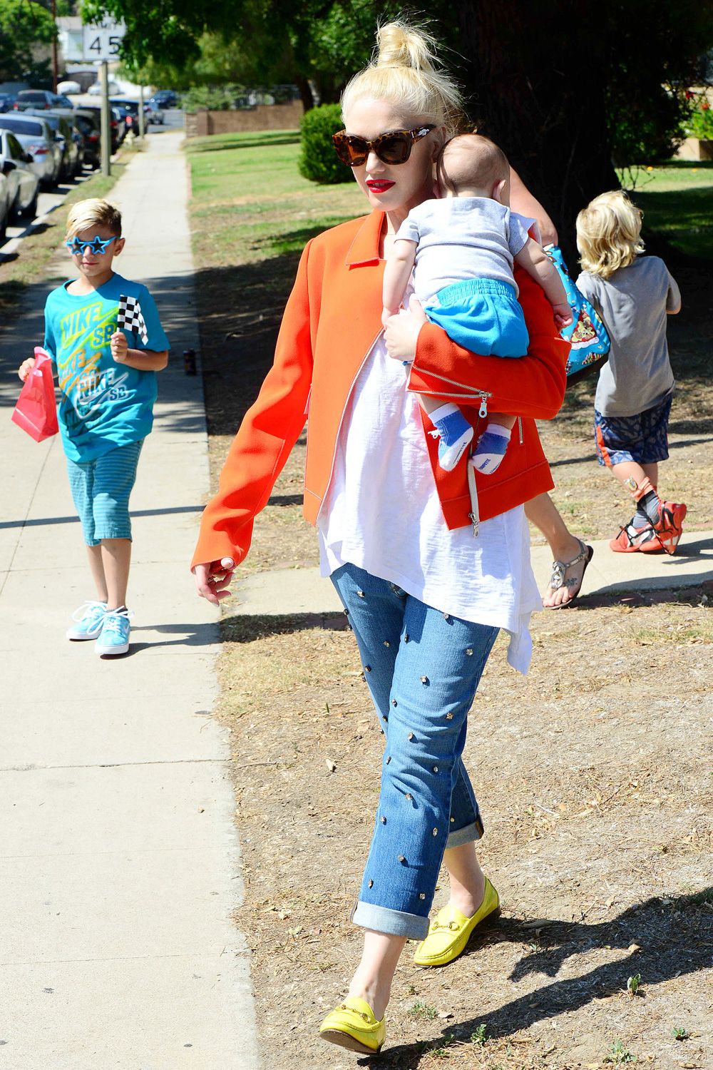 Gwen Stefani with children