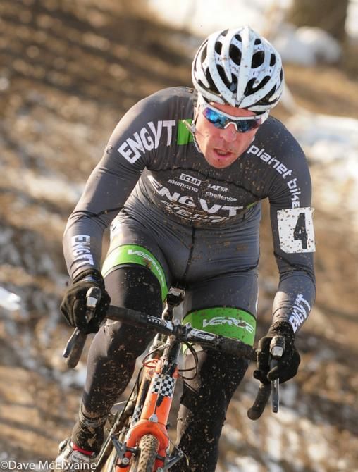 Jonathan Page (ENVGT/ Planet Bike) sealing the deal on his last lap
