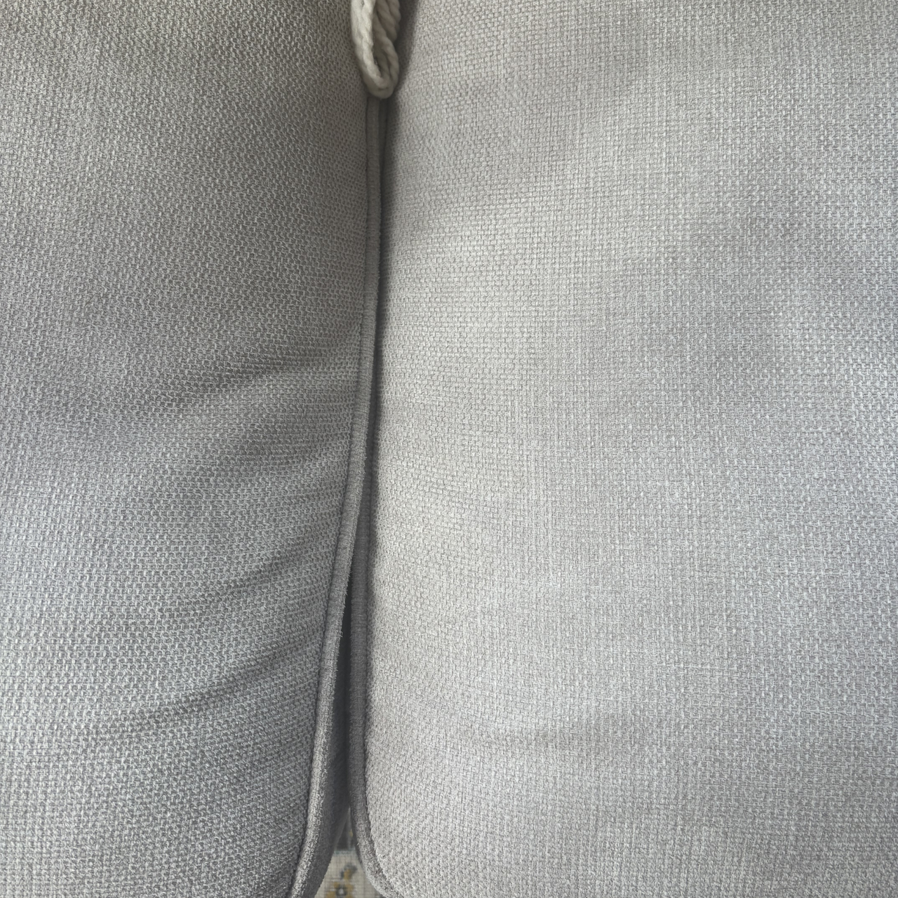 cream sofa after using VAX Platinum SmartWash