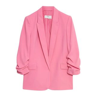 M&S Ruched Sleeve Blazer