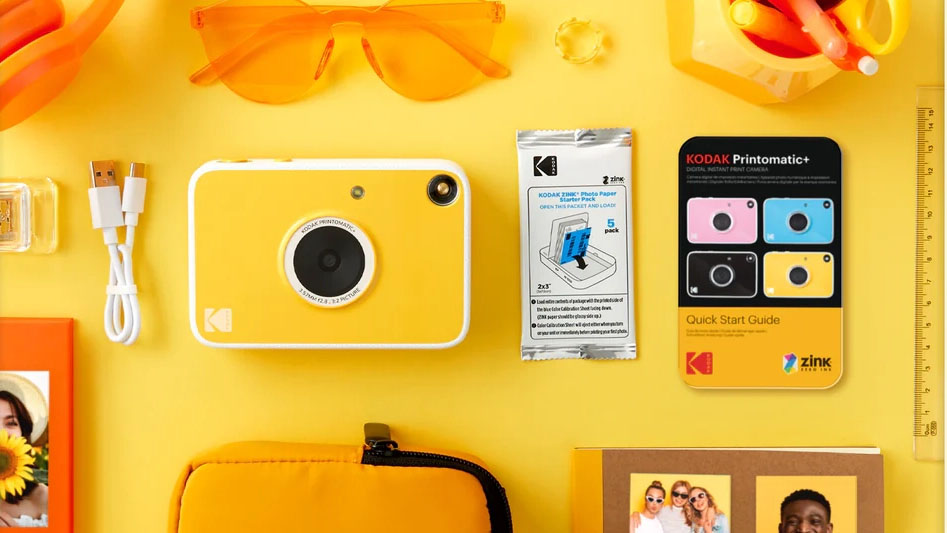 The Kodak Printomatic+ digital instant print camera