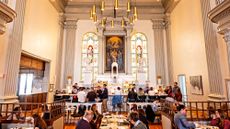 The bar and main dining room at Wye Oak Tavern