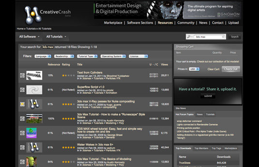 With useful search filters, you can easily find the training you're looking for on Creative Crash