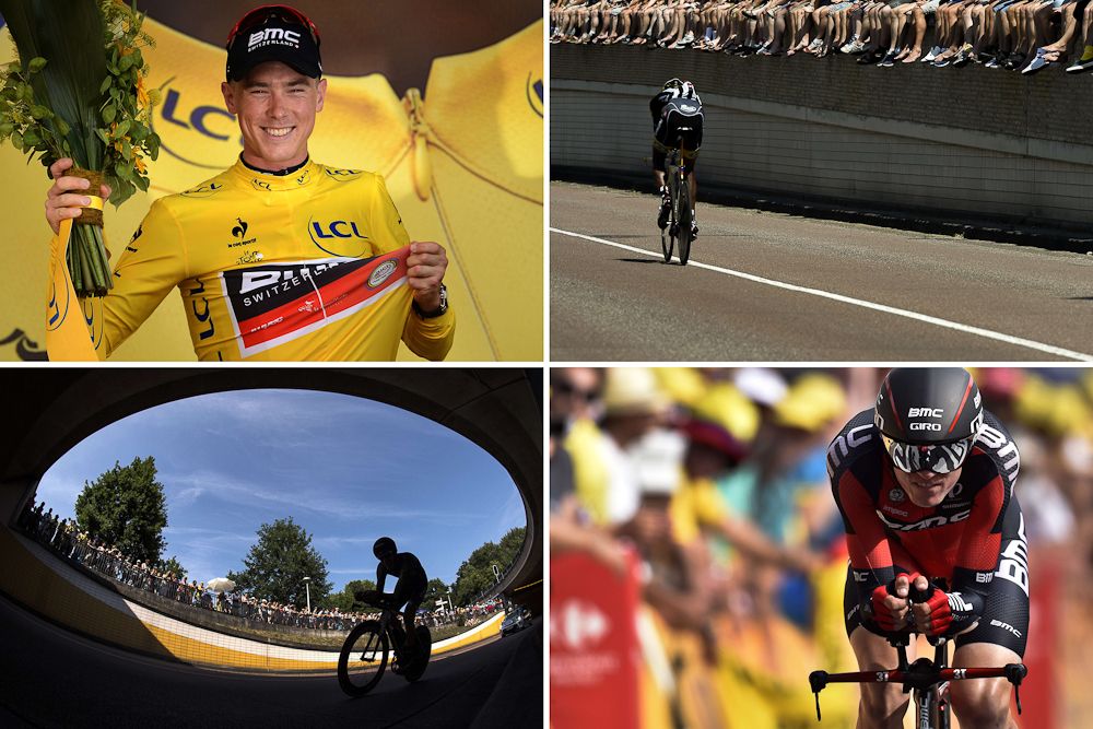 Rohan Dennis' winning ride in the opening time trial in Utrecht earned yellow for the Australian.