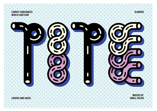 YWFT Pipe font