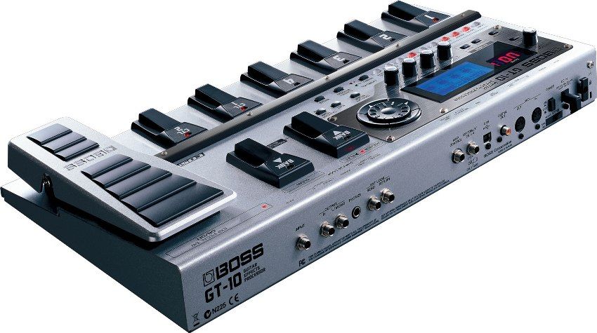 The Boss GT-10 offers a wide range of connectivity options.