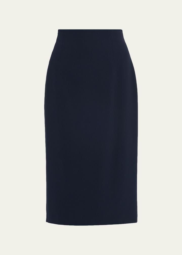 Finesse Crepe Midi Pencil Skirt