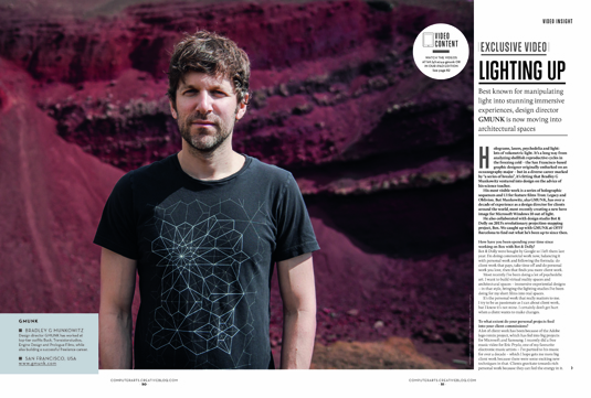 Super-talented design director GMUNK talks in-camera magic and light effects