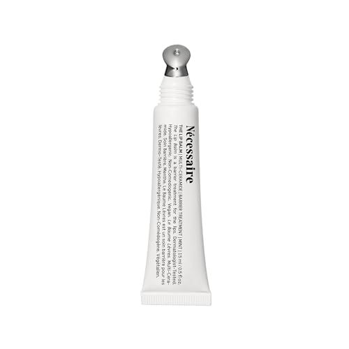 Nécessaire the Lip Balm | Hydrating Lip Balm for Women and Men, Clear, Mint, Multi-Ceramide, Treatment Balm | Instant Relief for Dry, Chapped Lips | Cooling Hypoallergenic Tip | Non-Sticky (0.5 Fl Oz)