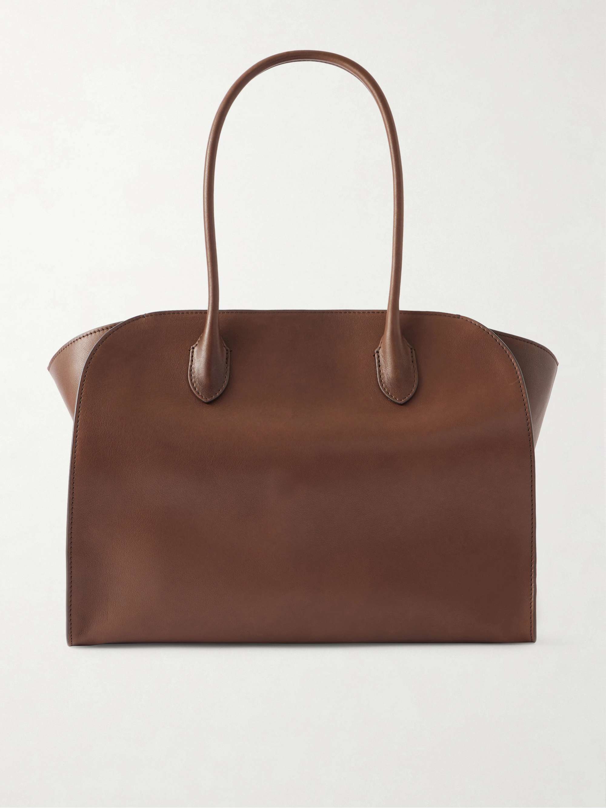 Marlo 14 Textured-Leather Tote