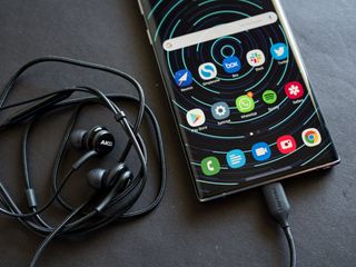 Samsung note 10 plus akg online earphones